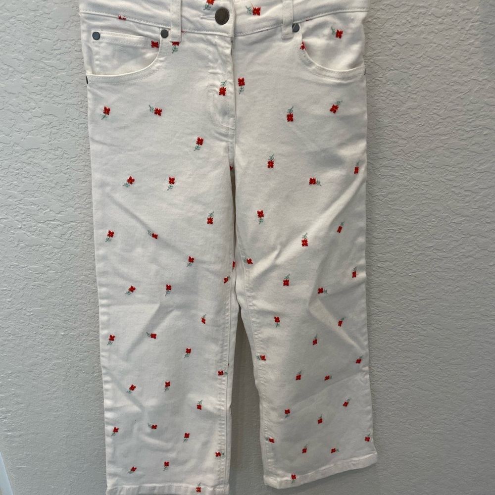 Stella McCartney girls flower jeans size 8